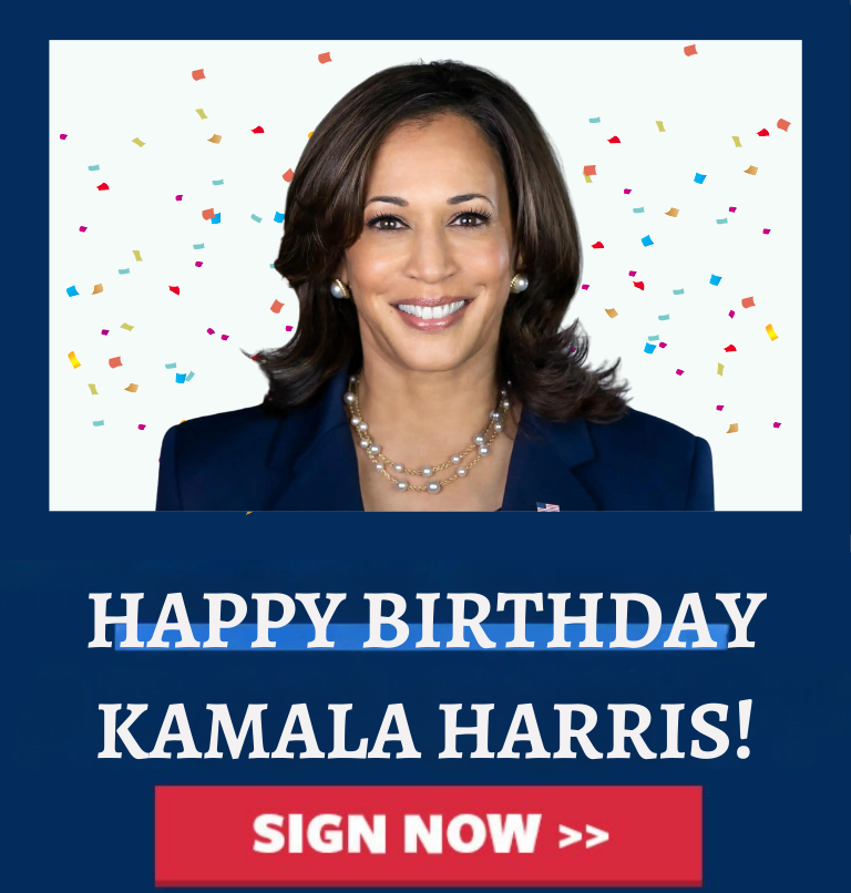 Kamala Harris Birthday Card