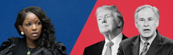 Rep. Jasmine Crockett/Donald Trump, Greg Abbott