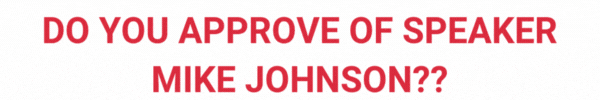 Do you approve of Speaker Mike Johnson?