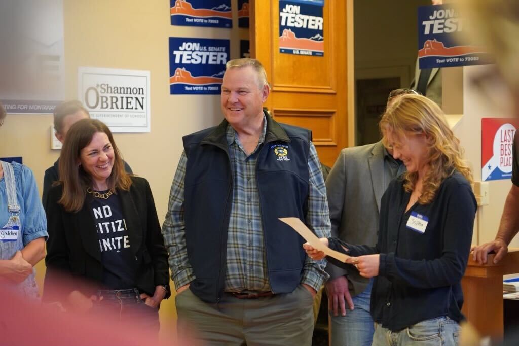 Tiffany Muller and Jon Tester