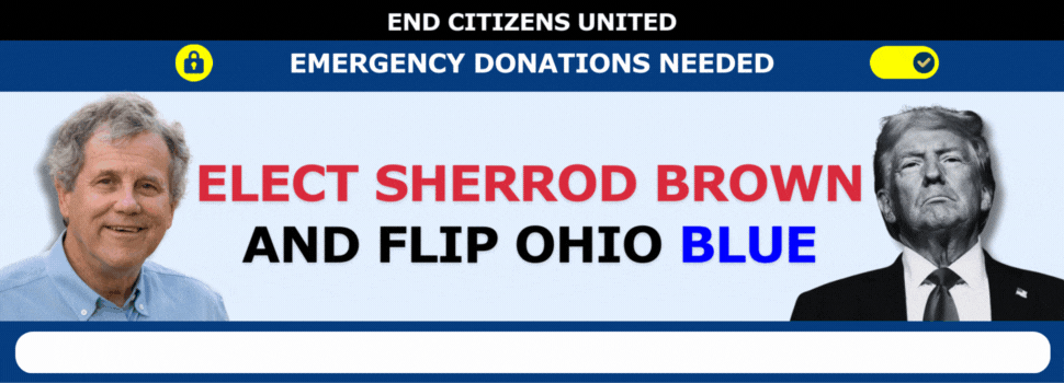 Elect Sherrod Brown and flip Ohio blue!