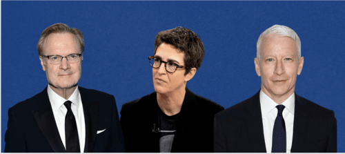 Rachel Maddow, Anderson Cooper, and Lawrence O’Donnell